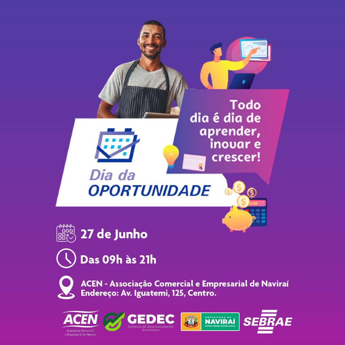 Naviraí recebe o “Dia da Oportunidade” na próxima terça-feira, dia 27 de junho