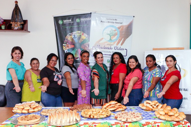 Curso de Produção de Pães e Salgados contempla mulheres atendidas pela Rede de Assistência Social de Naviraí