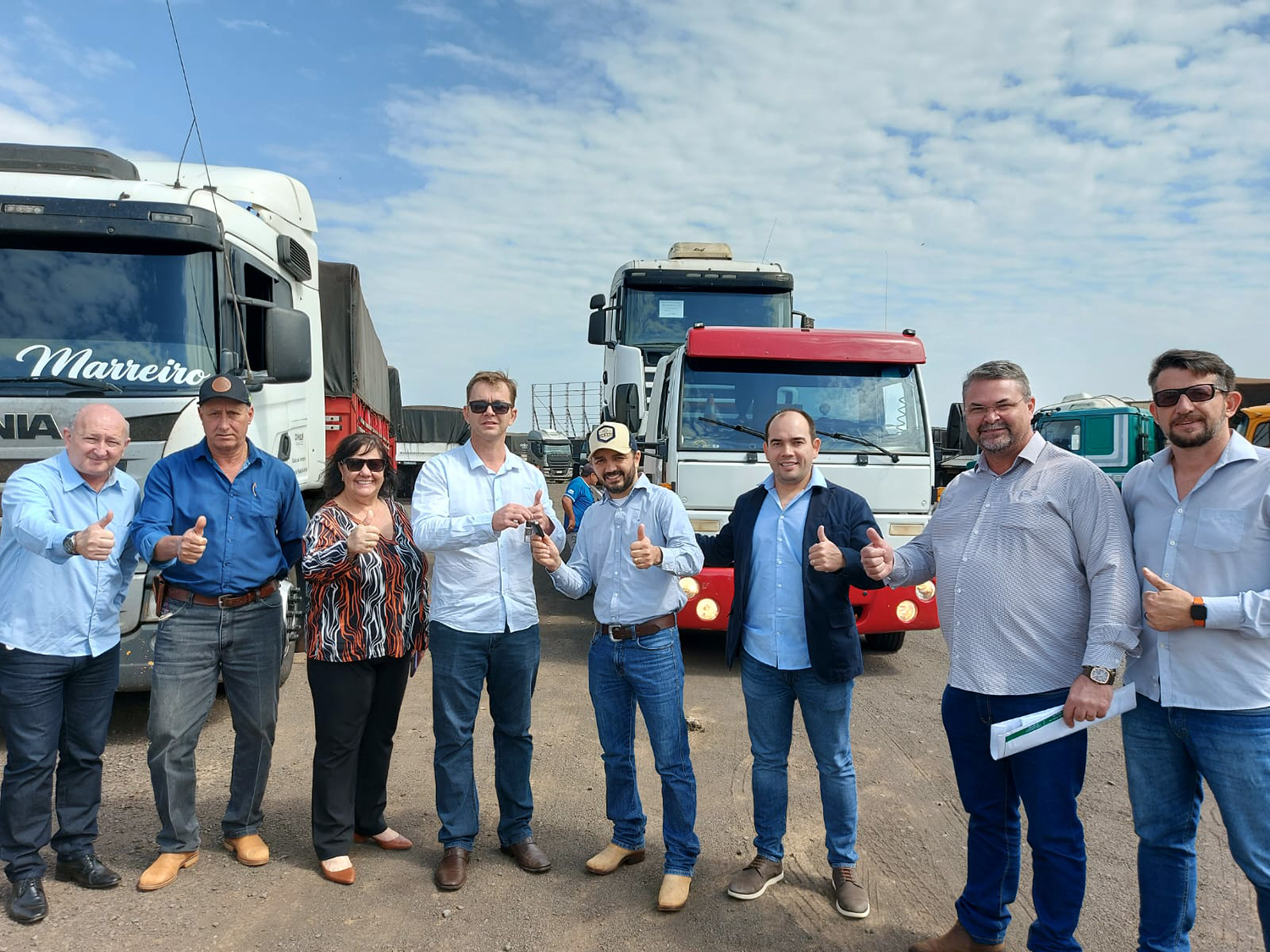 CONISUL recebe caminhão trucado doado pela Receita Federal para reforçar no transporte de massa asfáltica