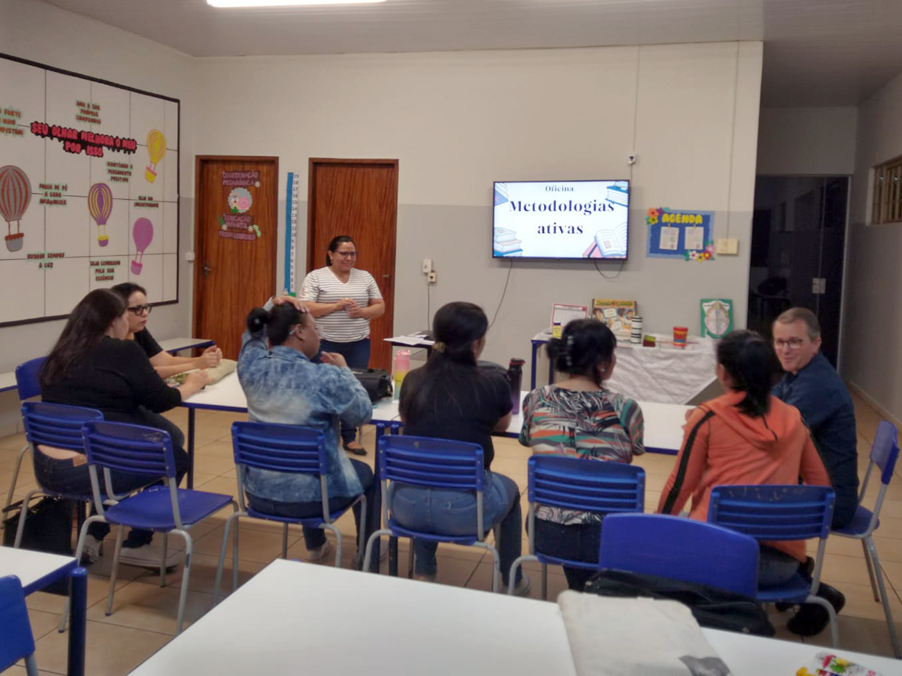 Gerência de Educação promove oficina sobre metodologias ativas para professores da Rede Municipal
