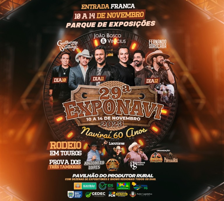 Definidos os shows da Festa do Peão de Araras 2023 – RCA1