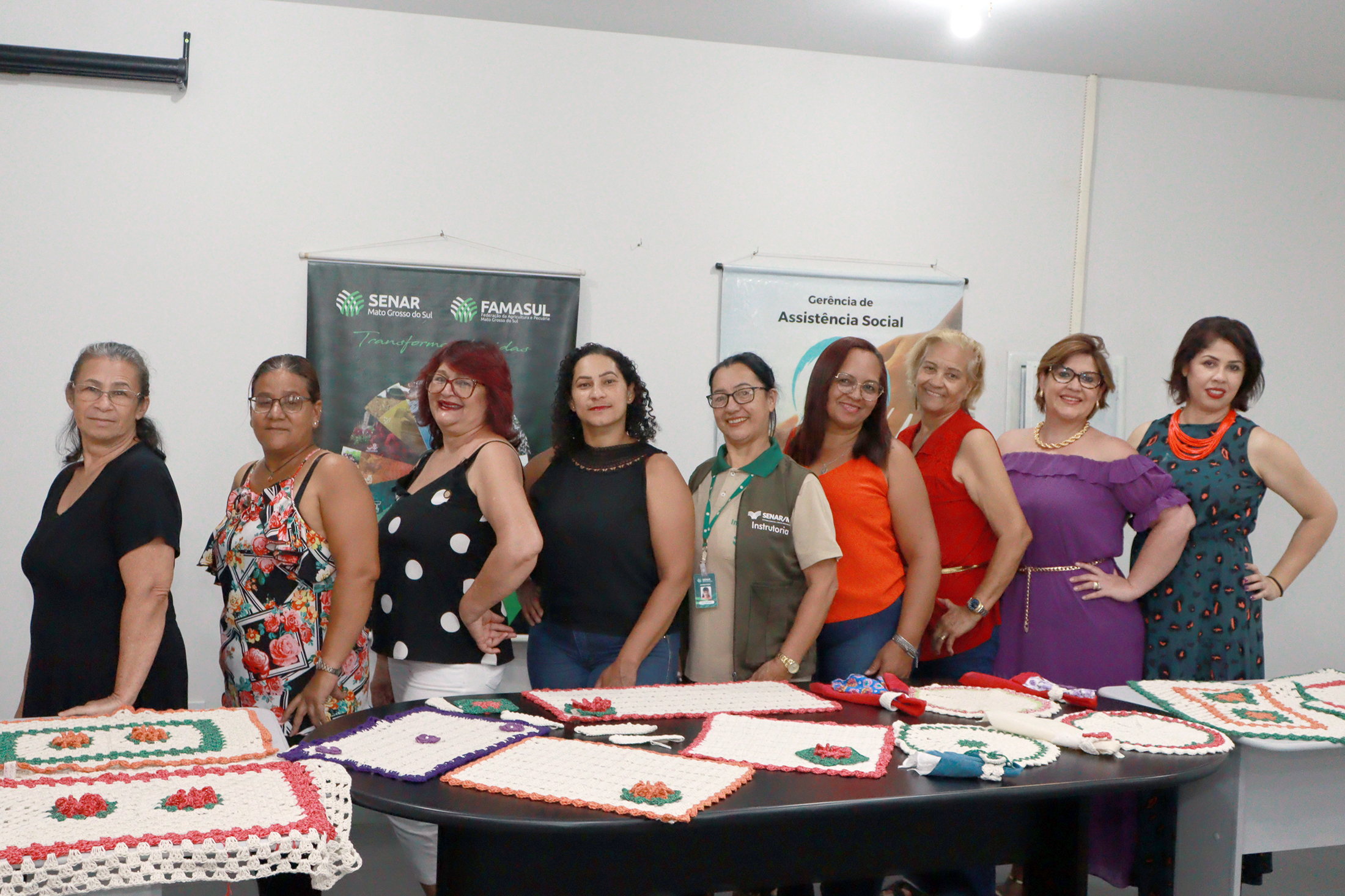 Promovido pela Prefeitura de Naviraí, Curso de Artesanato de Crochê em Barbante capacita atendidas pela Rede SUAS