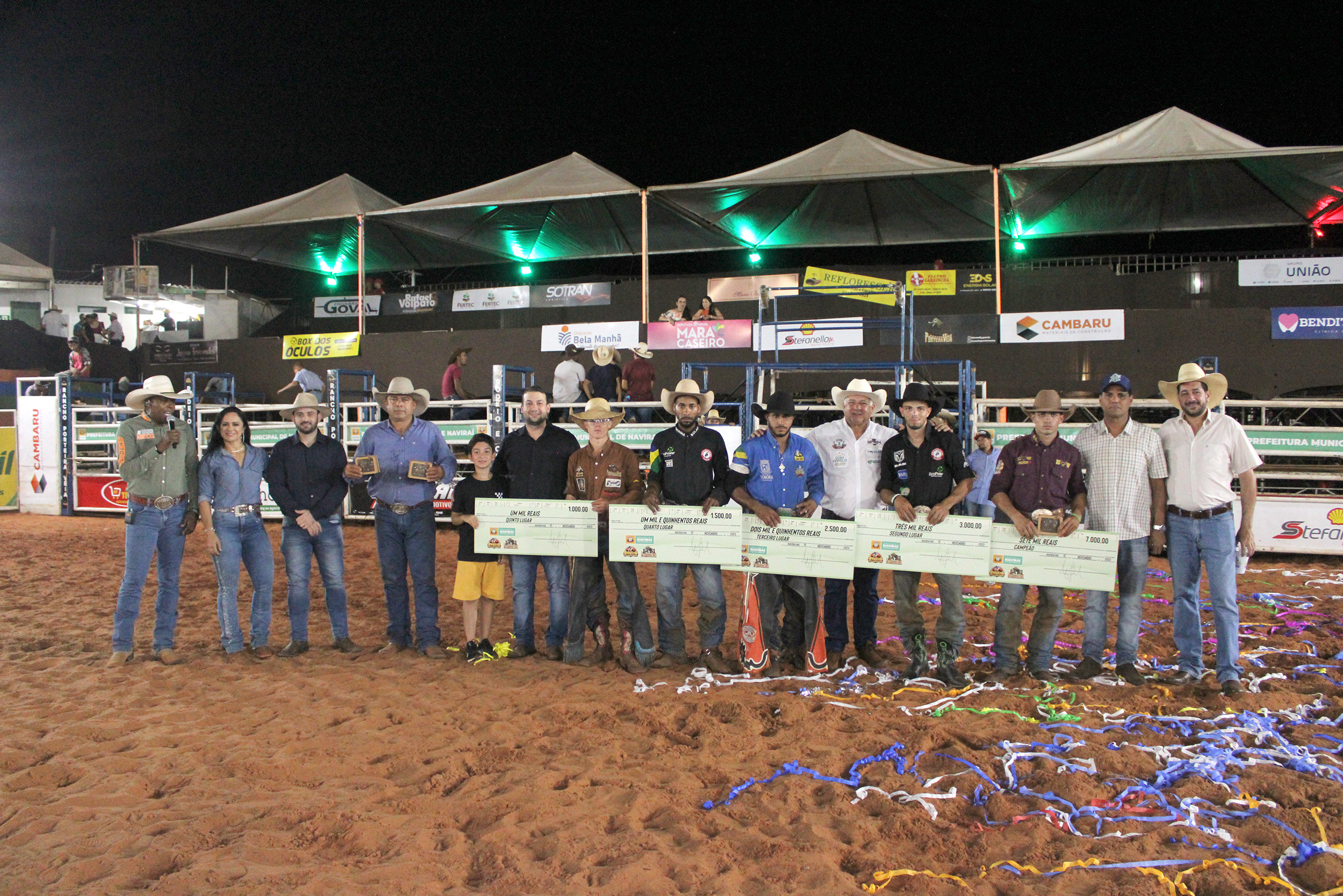 Rodeio em touros da 29ª Exponavi premiou os cinco primeiros colocados