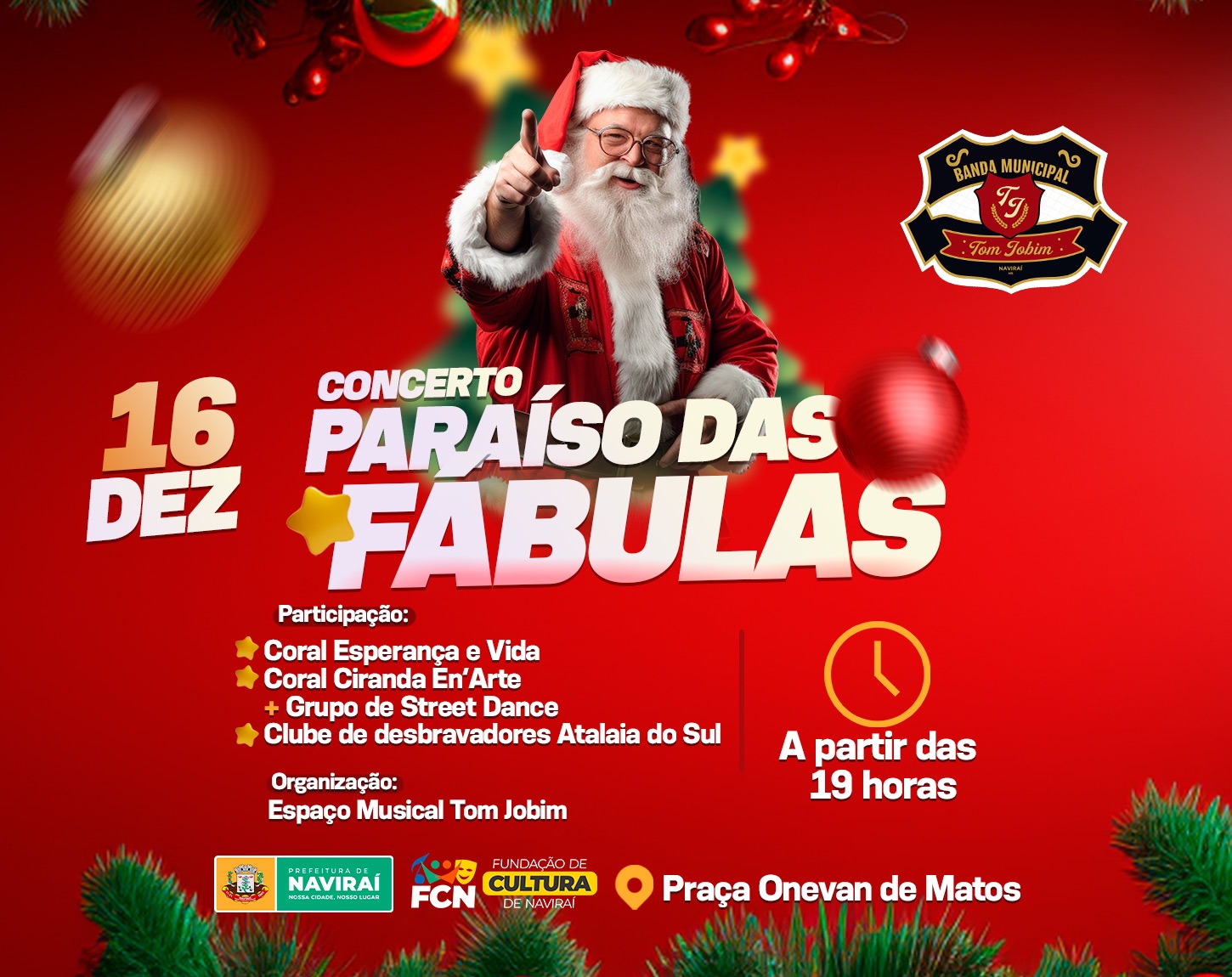 Praça Onevan de Matos no Jardim Paraíso recebe o Concerto Paraíso das Fábulas neste sábado