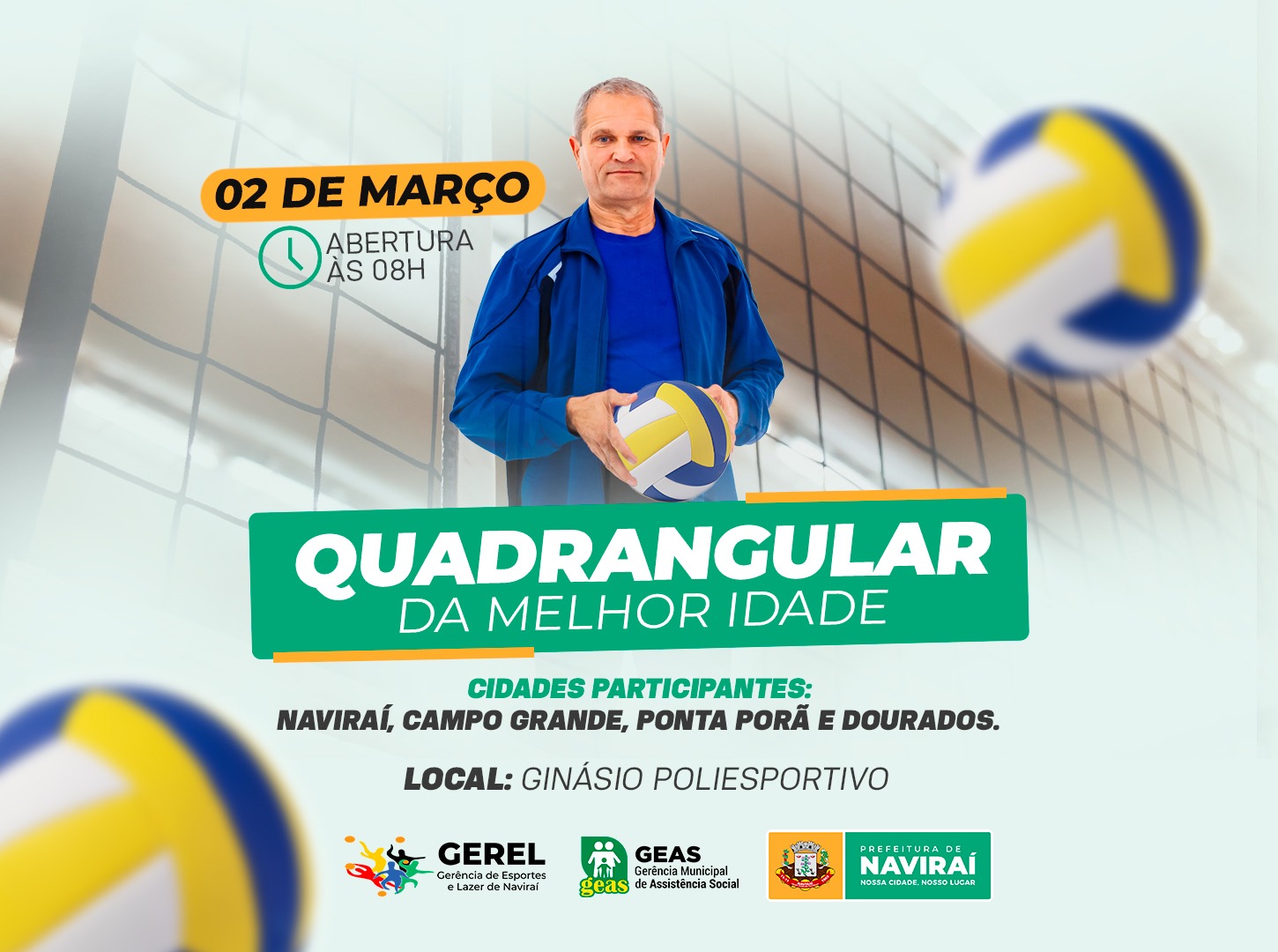 Naviraí terá Quadrangular da Melhor Idade com participação de Campo Grande, Ponta Porã e Dourados