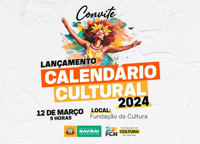 Prefeitura de Naviraí lança o Calendário Cultural de 2024