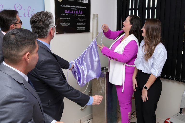 Sala Lilás do Plantão da Polícia Civil em Naviraí é inaugurada