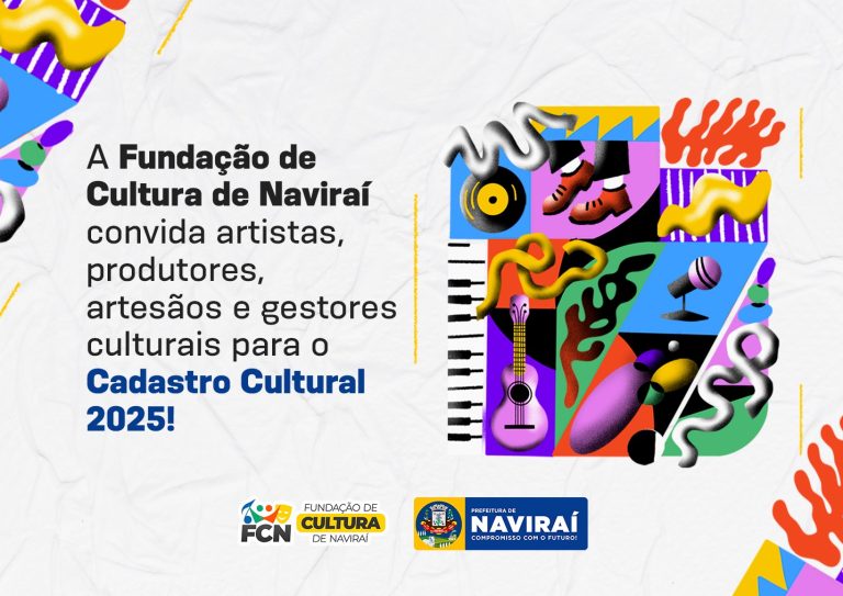 Fundação de Cultura cadastra artistas, agentes culturais e artesãos de Naviraí