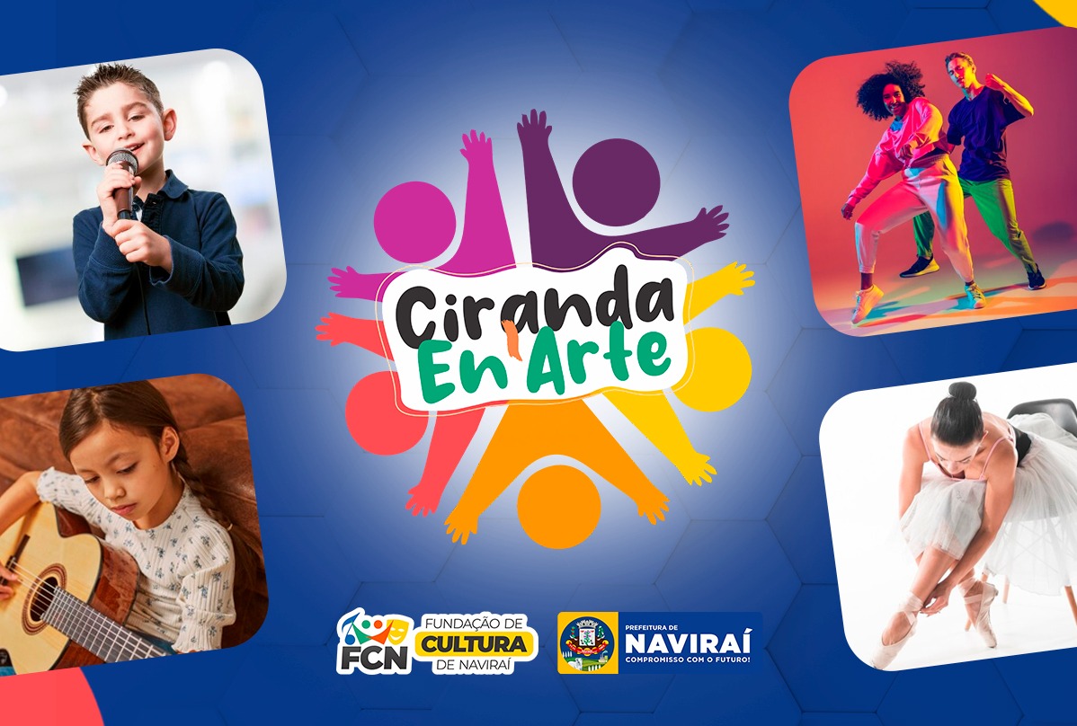 FCN abre hoje o Ciranda En’Arte 2025: evento marcará os 15 anos de arte e inclusão cultural em Naviraí