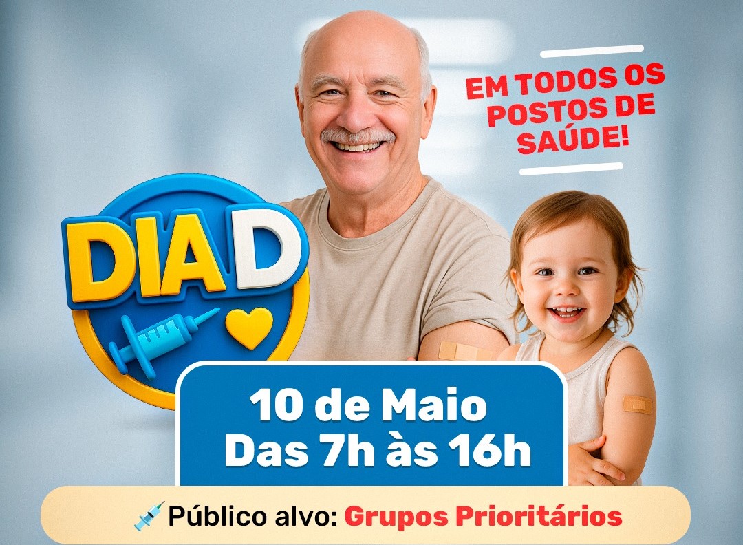 ‘Dia D’ de vacinação contra a gripe será sábado em todos os postos de Saúde de Naviraí