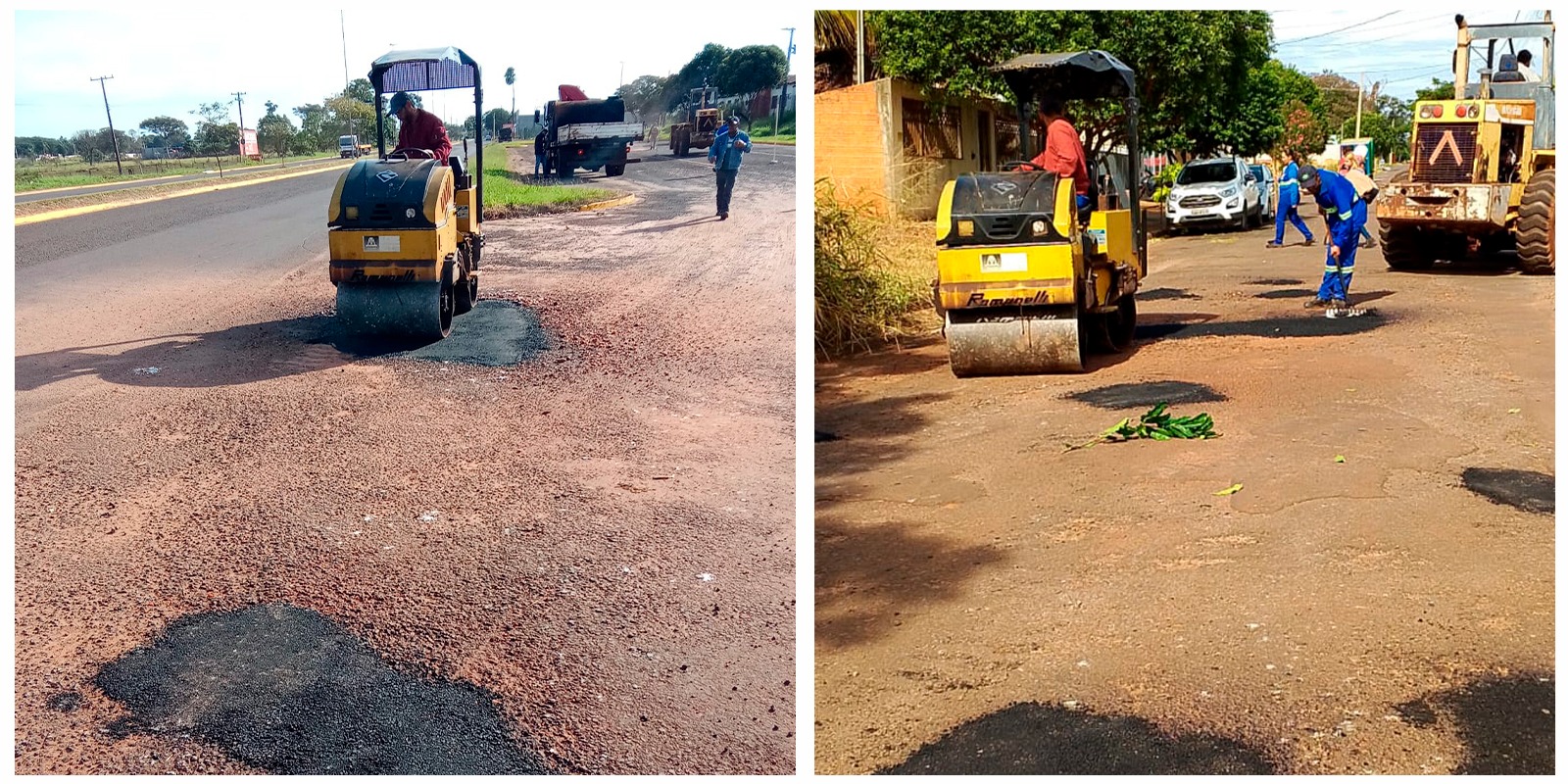 Serviços Públicos de Naviraí executa tapa buracos e mais seis frentes de melhorias