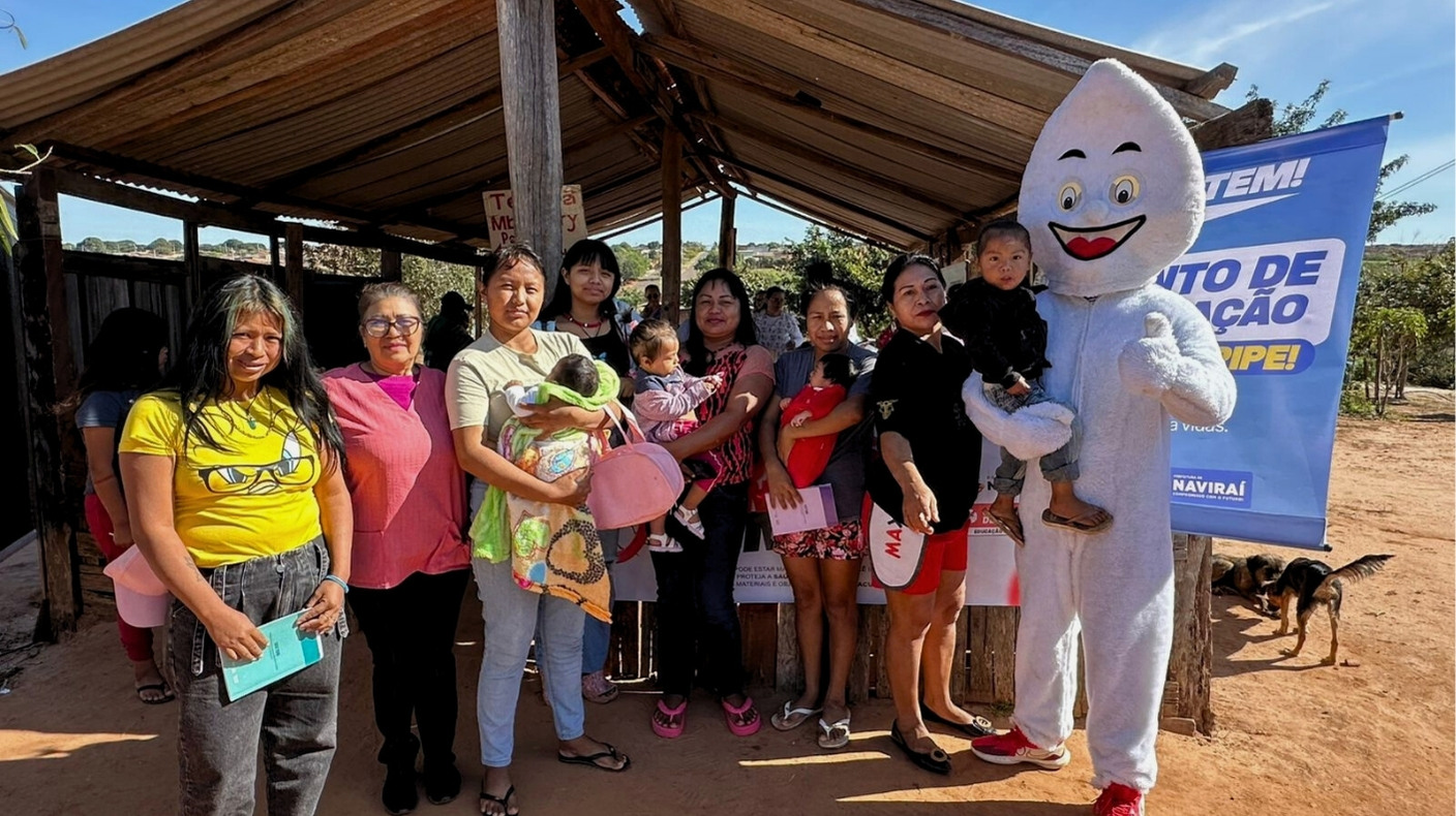 Naviraí avança na vacinação contra a gripe e leva saúde à comunidade indígena Tekoha Mboreviry