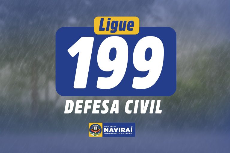 Naviraí implanta número emergencial 199 da Defesa Civil Naviraí implanta número emergencial 199 da Defesa Civil