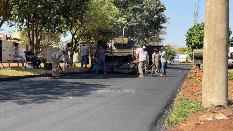 Naviraí avança no recapeamento da avenida Mata Atlântica