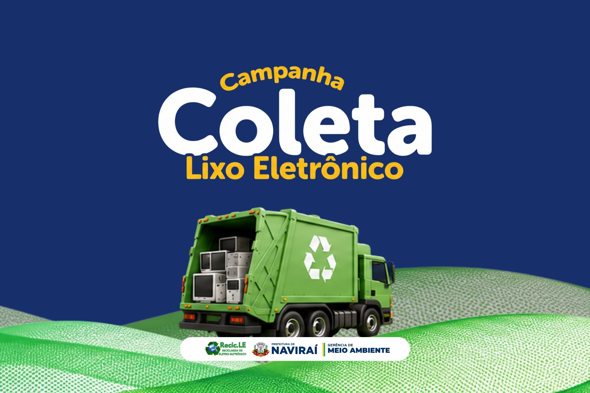 Naviraí: Campanha de Lixo Eletrônico terá Ecoponto na praça central e Disk Recolhimento