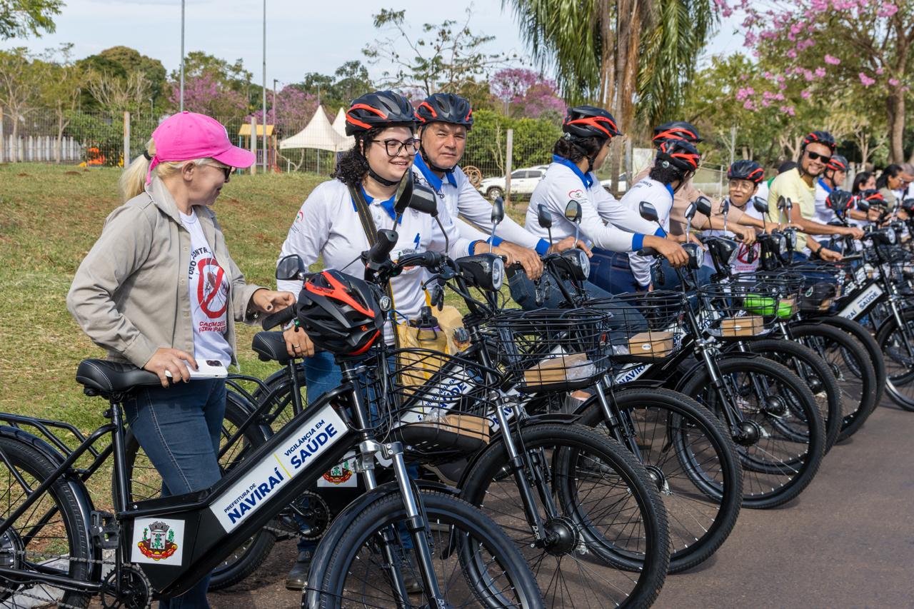 Agentes de Endemias Recebem Bicicletas Elétricas para Reforçar Ações nos Bairros