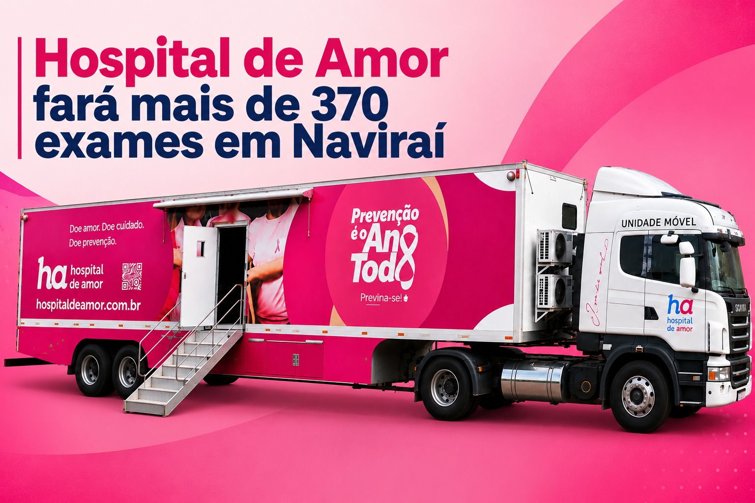 Hospital de Amor fará mais de 370 exames gratuitos em Naviraí