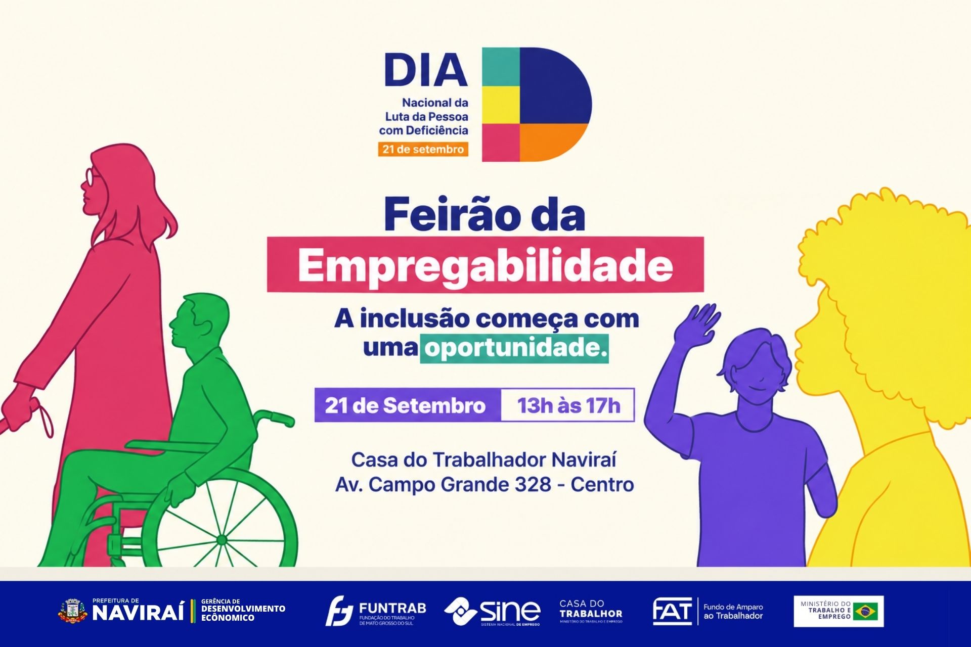 Naviraí realiza Feirão da Empregabilidade “A inclusão começa com uma oportunidade” nesta segunda-feira